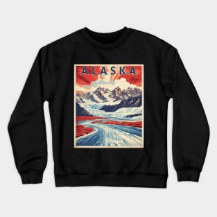 Alaska United States of America Tourism Vintage Poster Crewneck Sweatshirt